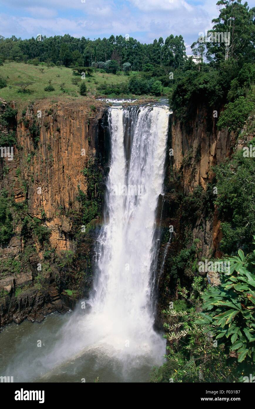 Howick Falls, Umgeni Valley Nature Reserve, KwaZulu-Natal, South Africa. Stock Photo