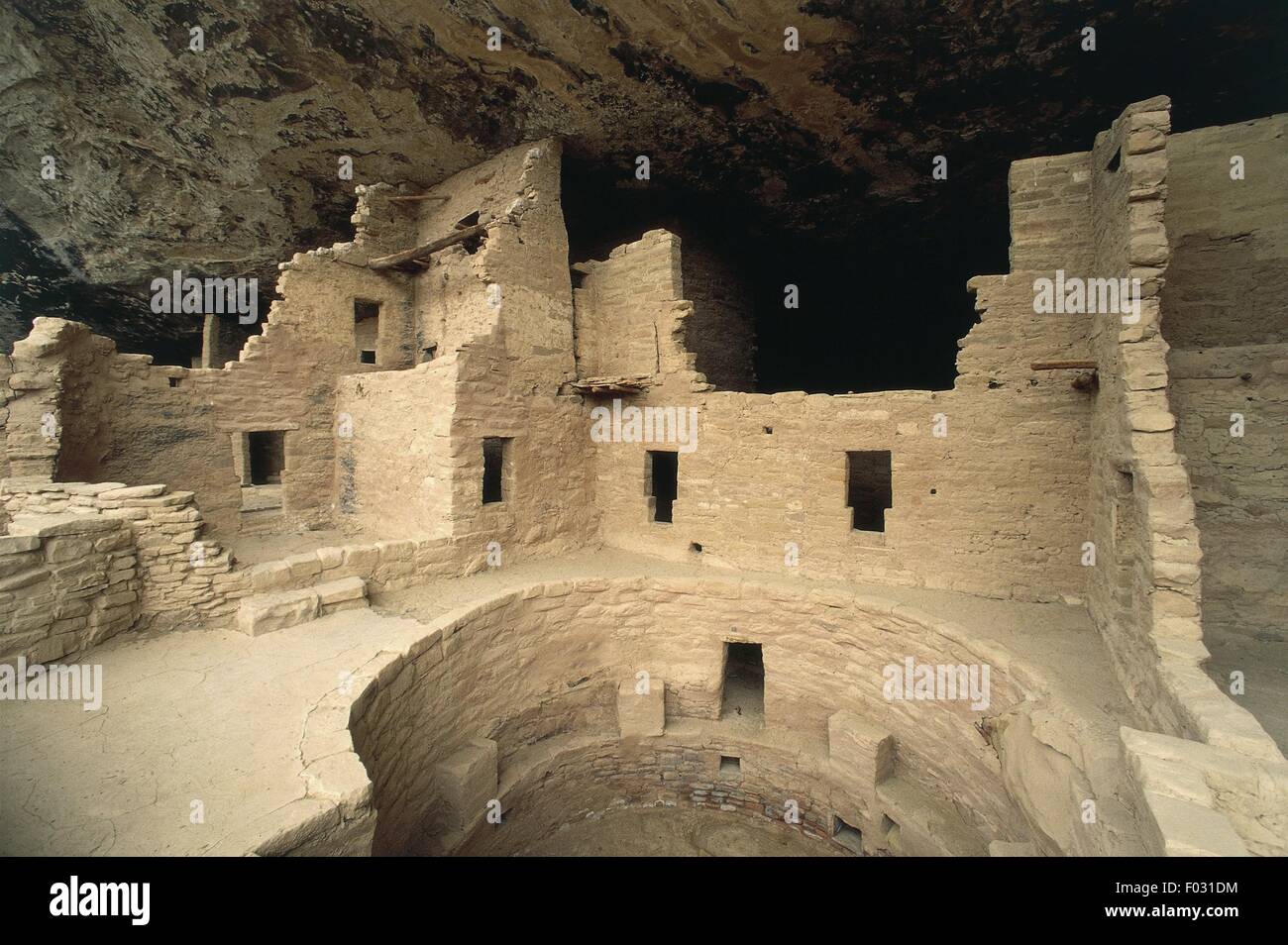 USA, Mesa Verde National Park (UNESCO World Heritage List, 1978). Dwellings of The Anasazi Indians Stock Photo