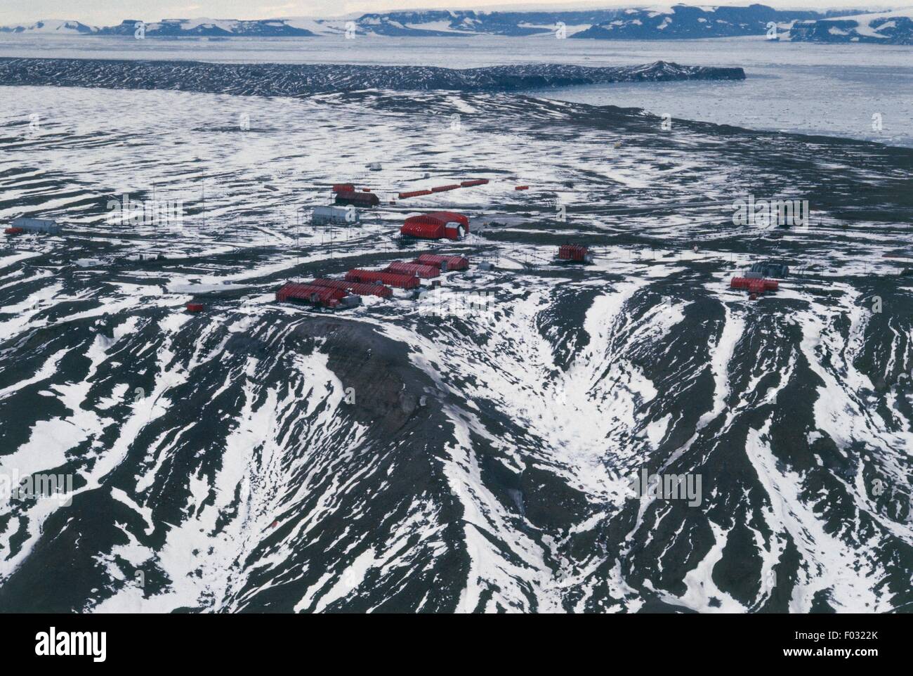 Aerial view of Argentina's Marambio research station, Seymour Island -  Antarctica Stock Photo - Alamy
