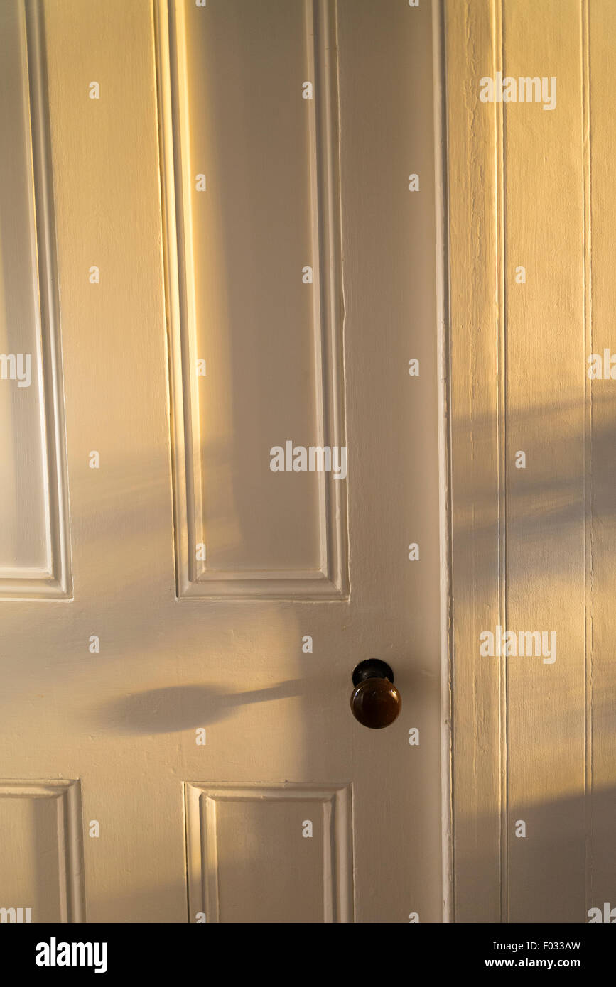 Interior door with shadows Stock Photo