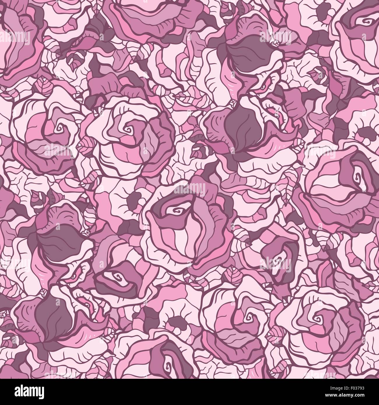 Seamless Roses Pattern Stock Vector Image & Art - Alamy
