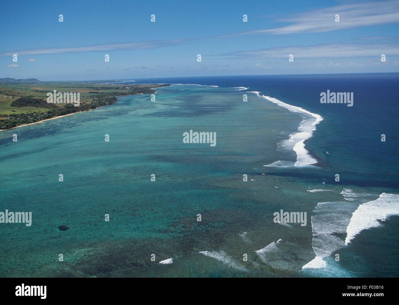 Coral reef, south coast, Mauritius Stock Photo Alamy