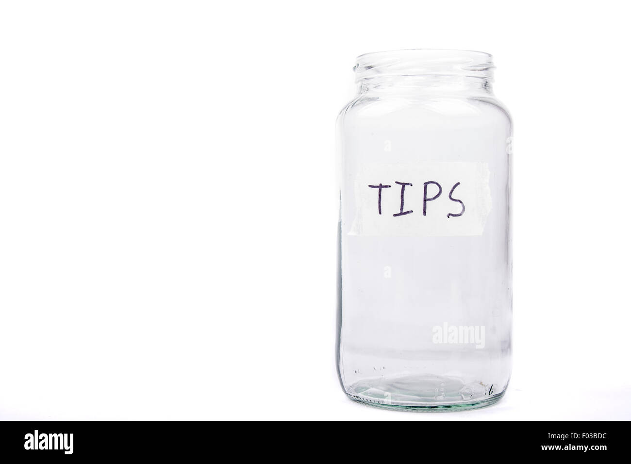An Empty Tip Jar Stock Photo Alamy