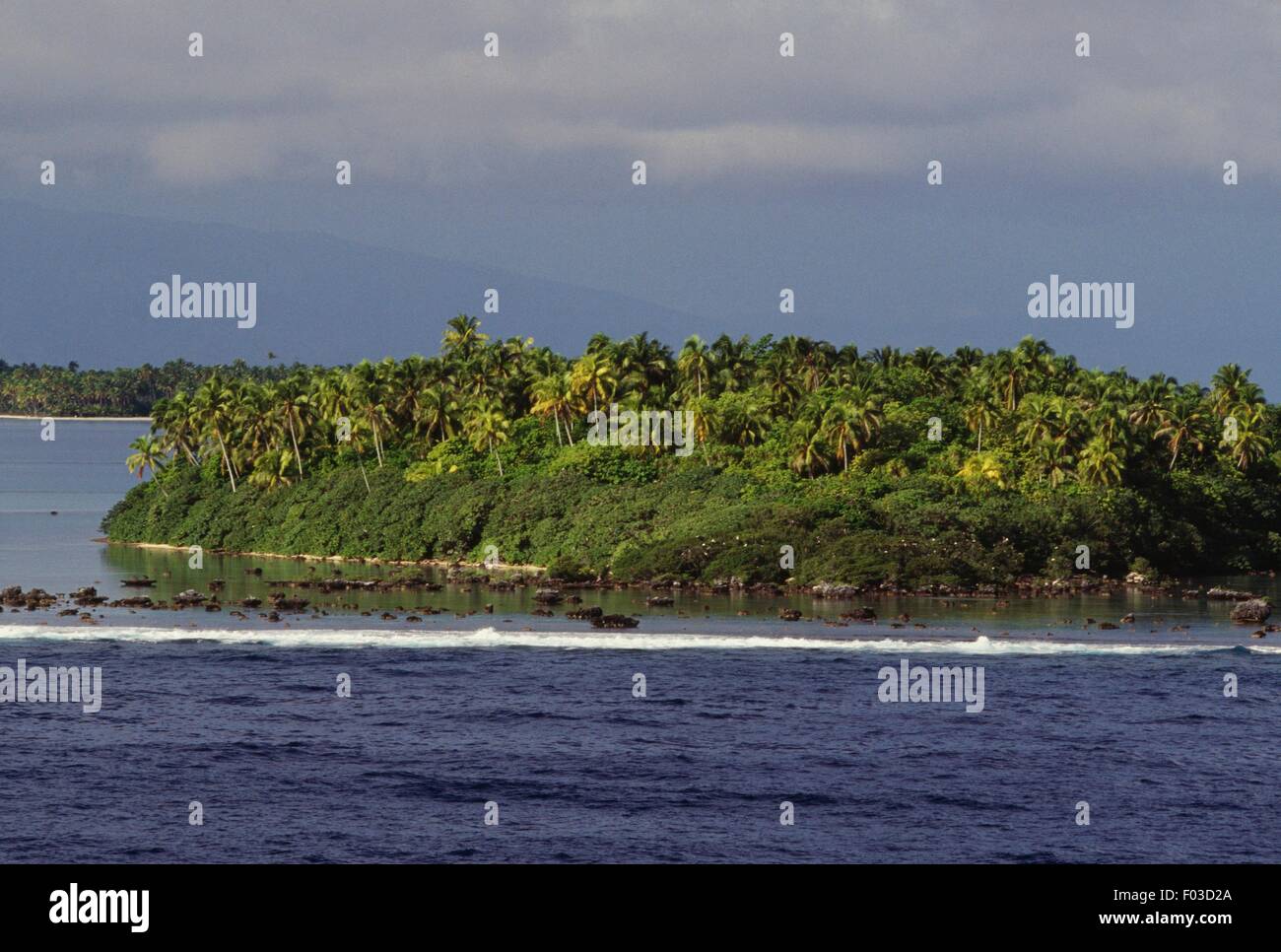 Tetiaroa, atoll belonged to Marlon Brando, Society Islands, French Polynesia, Overseas Territory of France. Stock Photo