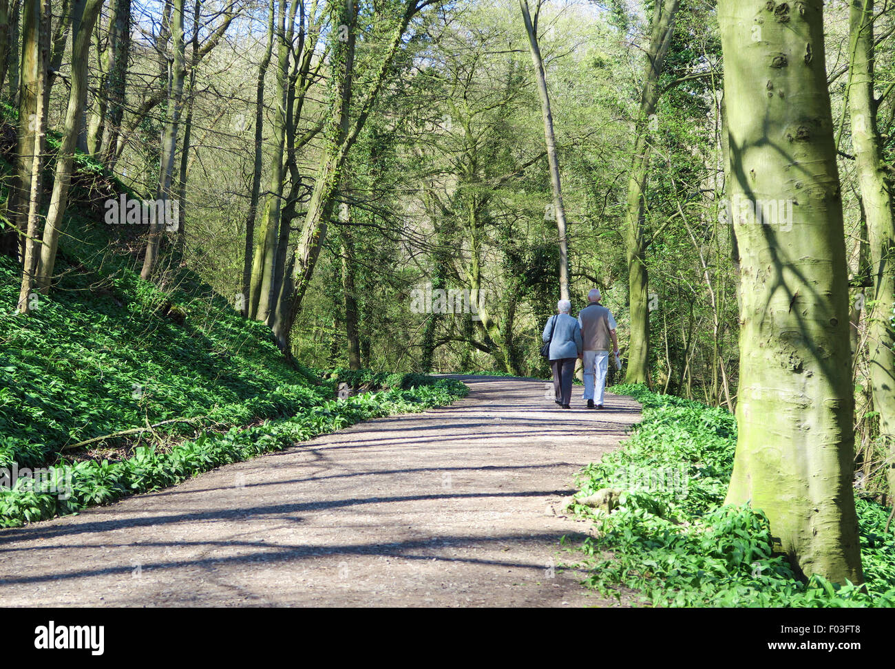 Couple walking on pathway hi-res stock photography and images - Alamy