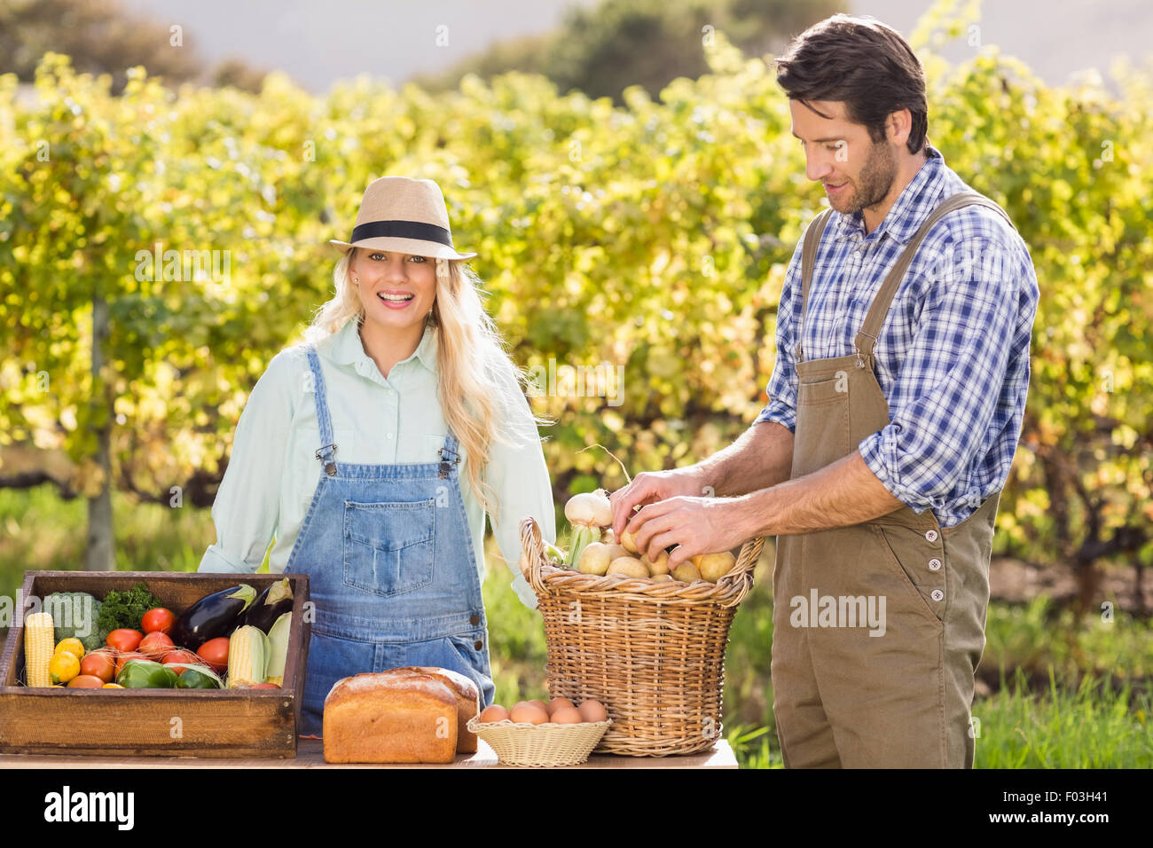 Woman farmer overalls hi-res stock photography and images - Alamy