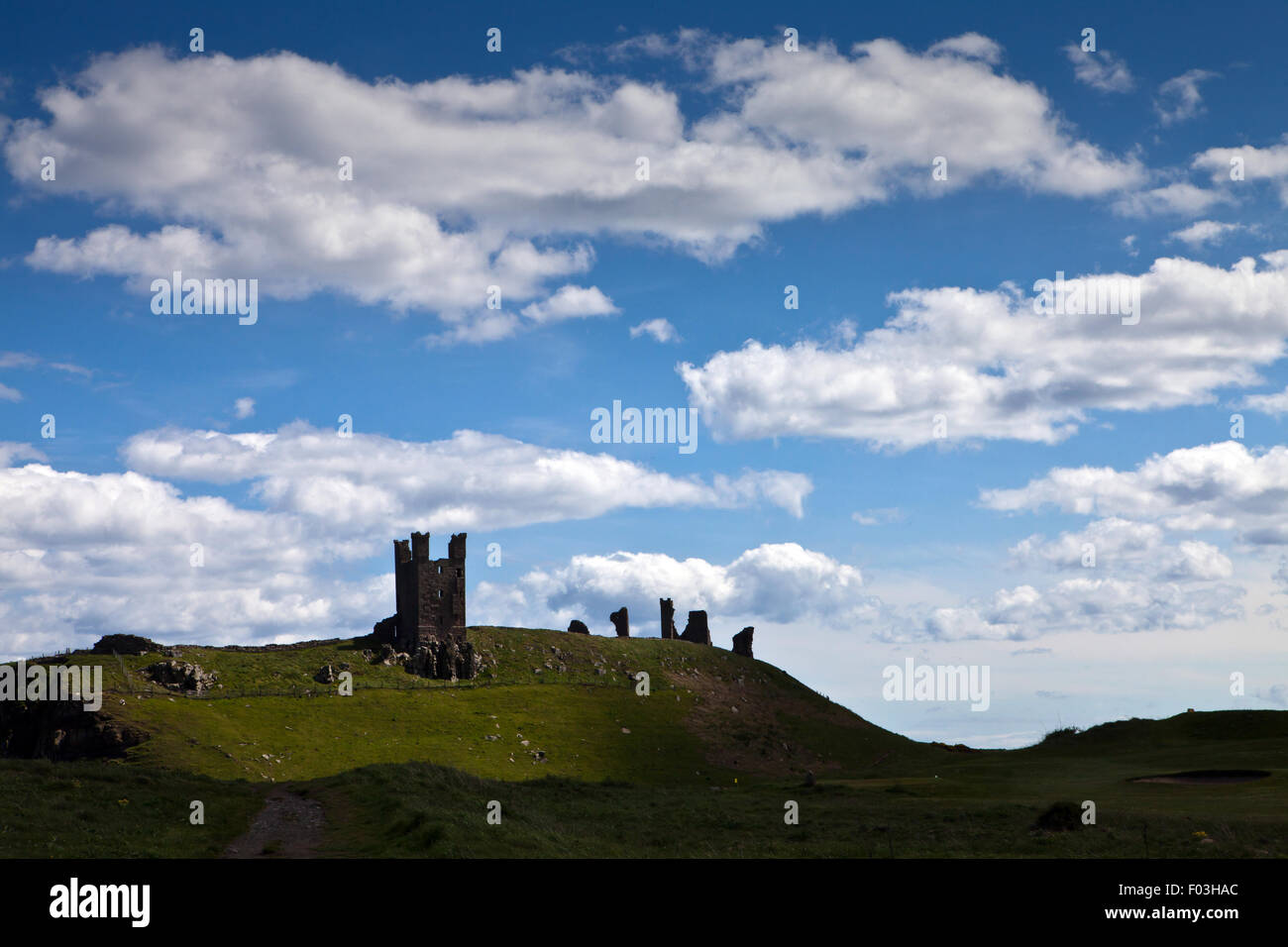 Dunstanburgh Castle, Northumberland Stock Photo