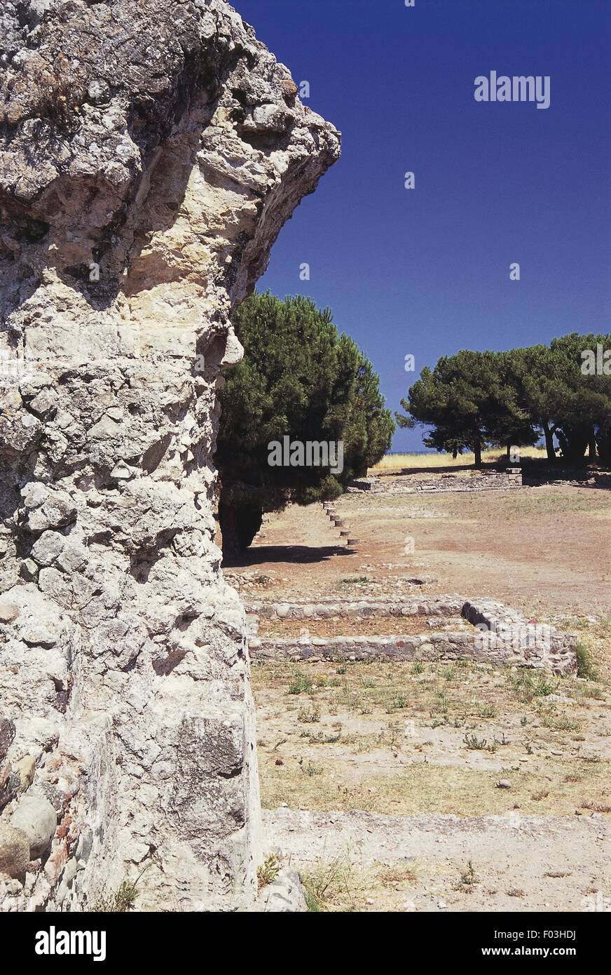 France - Corsica - Haute-Corse - Aleria. Archaeological site Stock Photo
