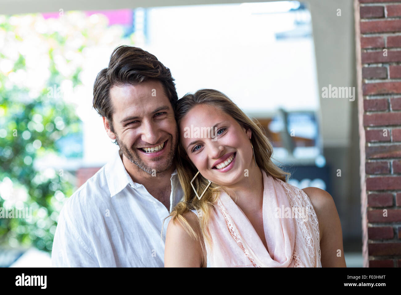 Happy couple laughing Stock Photo