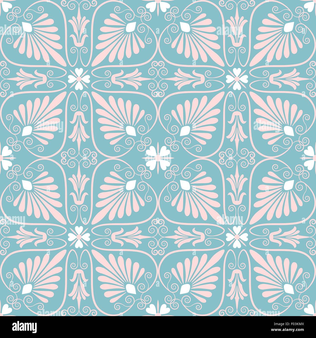 vector set seamless floral ornament Stock Vector Image & Art - Alamy