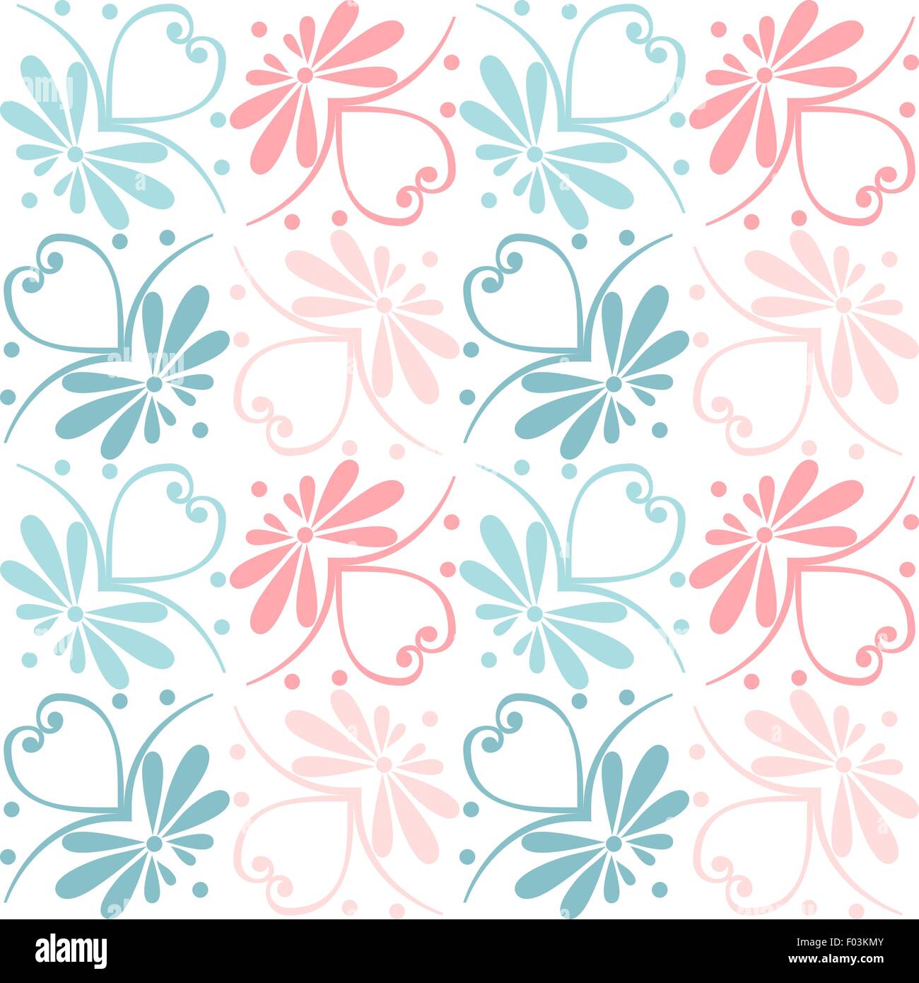 vector set seamless floral ornament Stock Vector Image & Art - Alamy