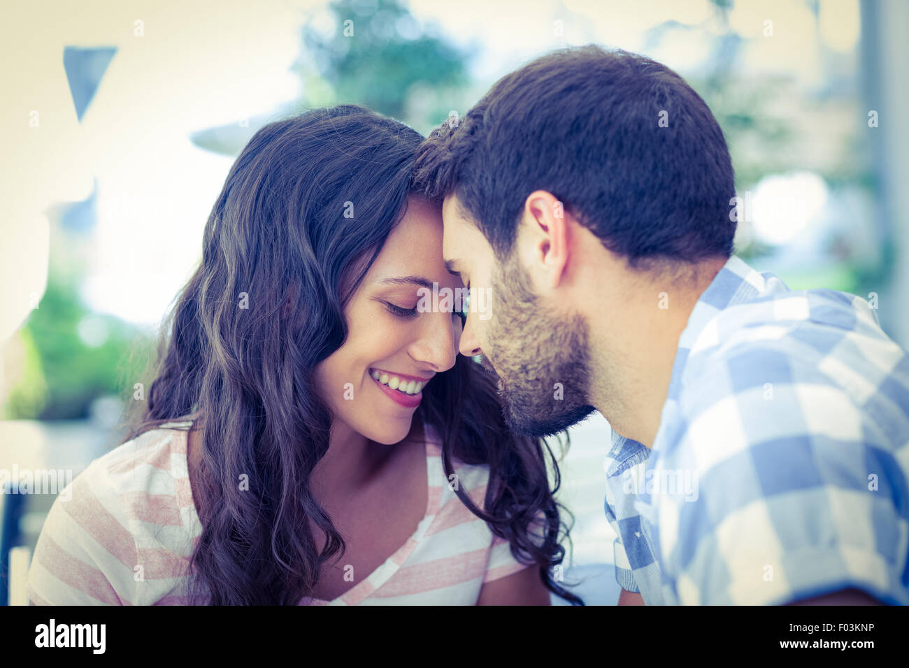 Couple foreheads together hi-res stock photography and images - Alamy