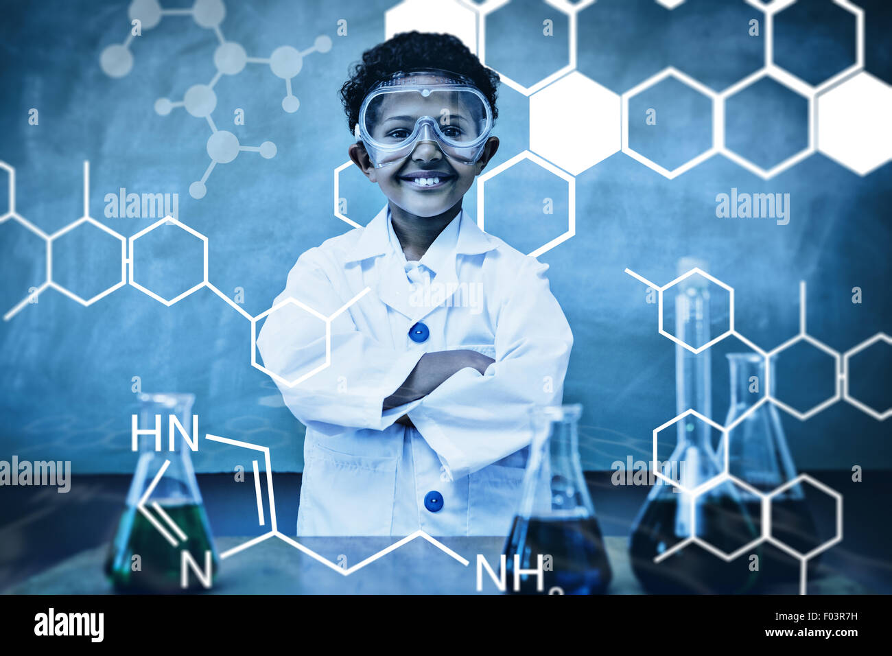 Composite image of science graphic Stock Photo - Alamy