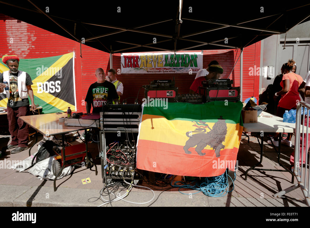 Jah Revelation Sound System at Brixton Splash festival 2015 Stock Photo