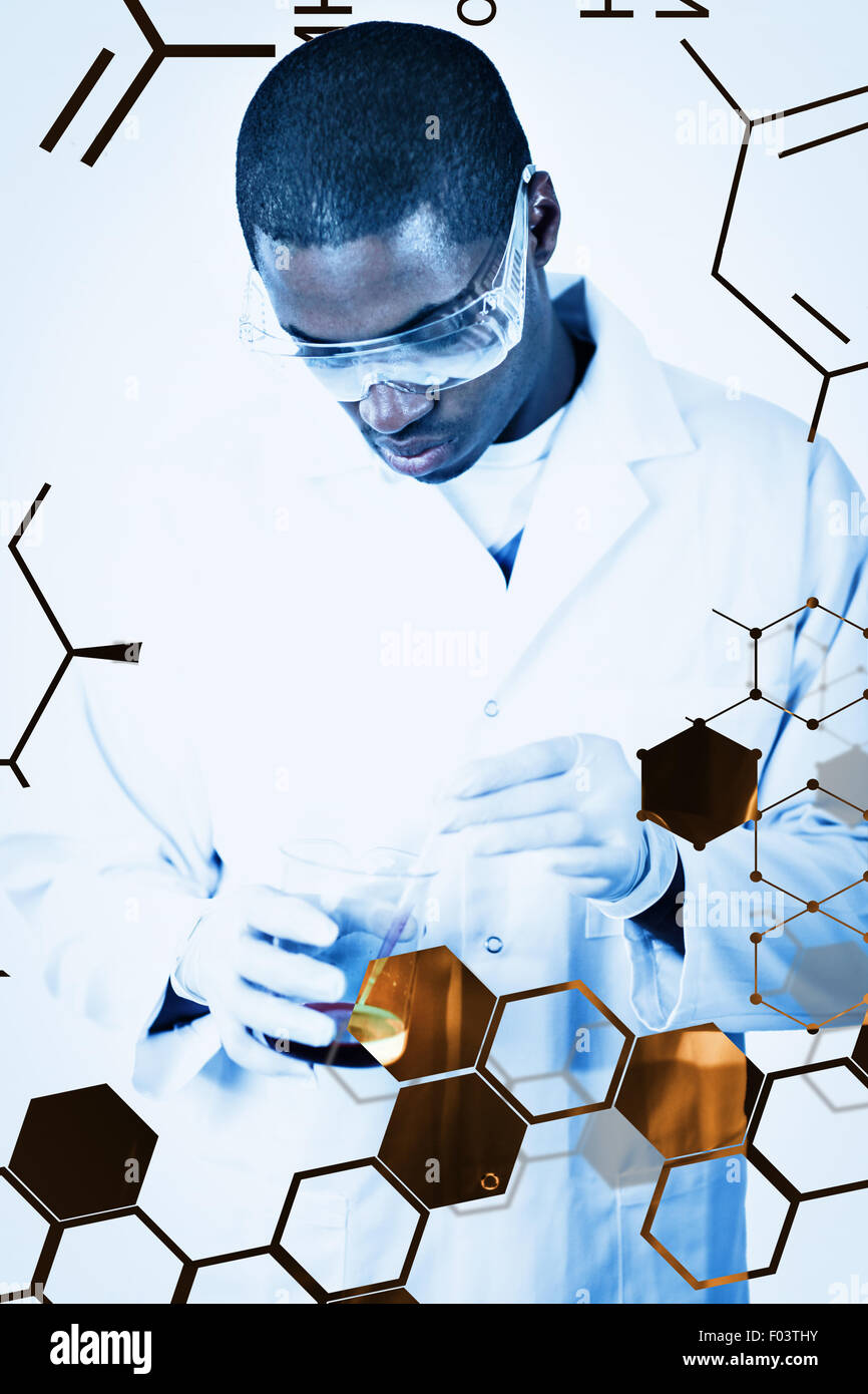 Composite image of science graphic Stock Photo - Alamy