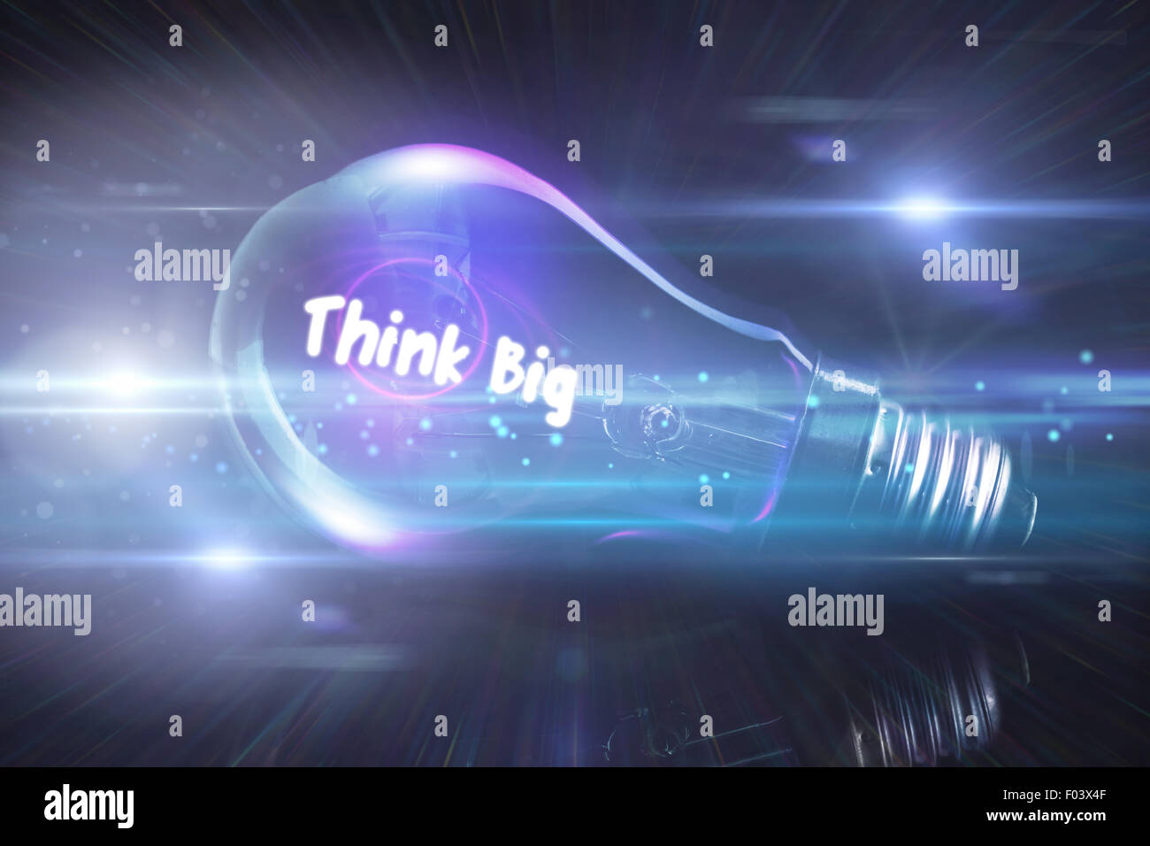 Composite image of think big Stock Photo