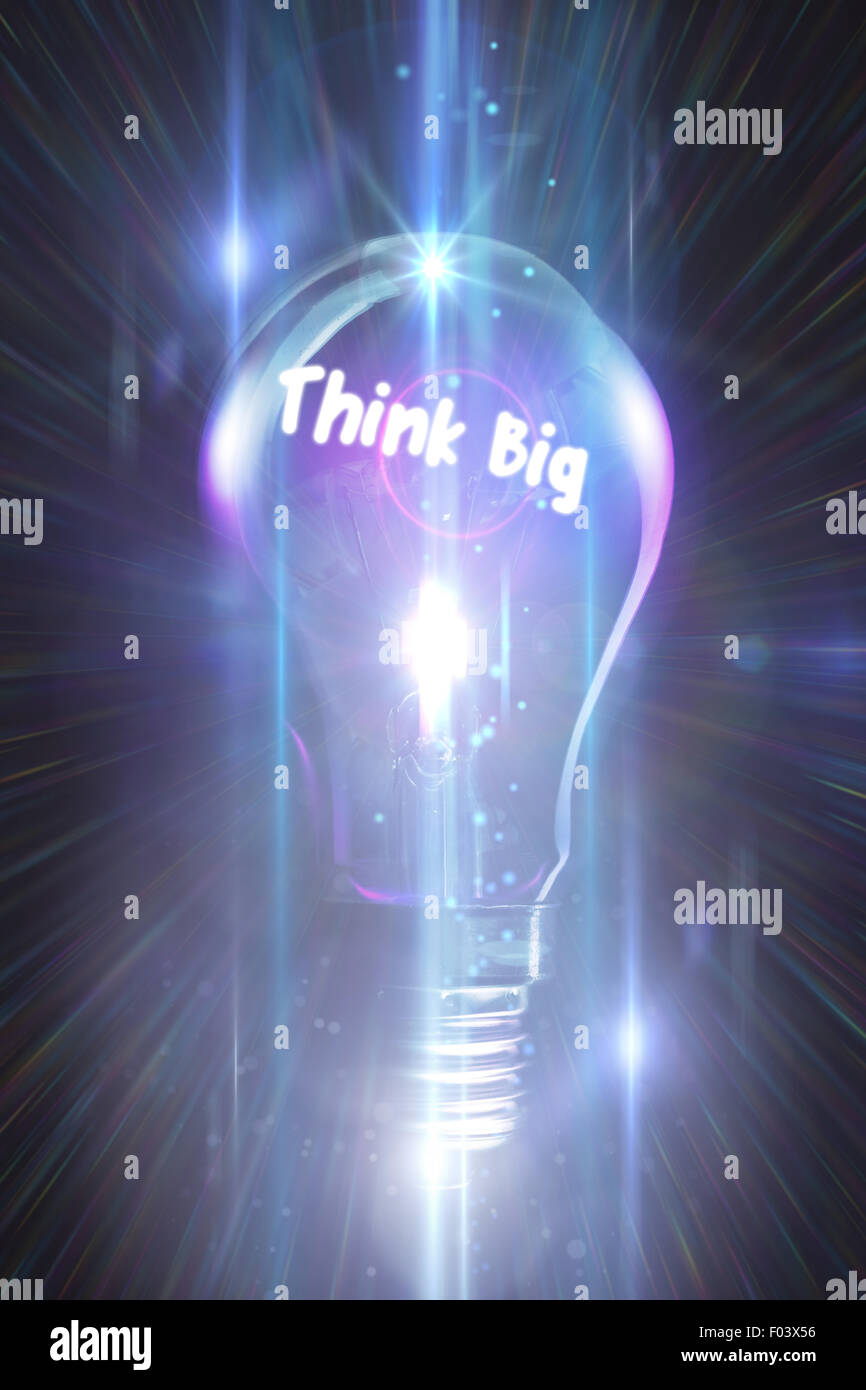 Composite image of think big Stock Photo