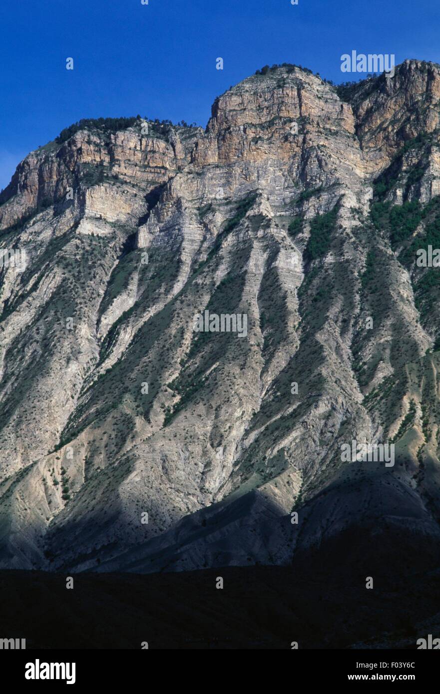 View of Mount Avsek (2416 m), Erzurum Province, Turkey. Stock Photo