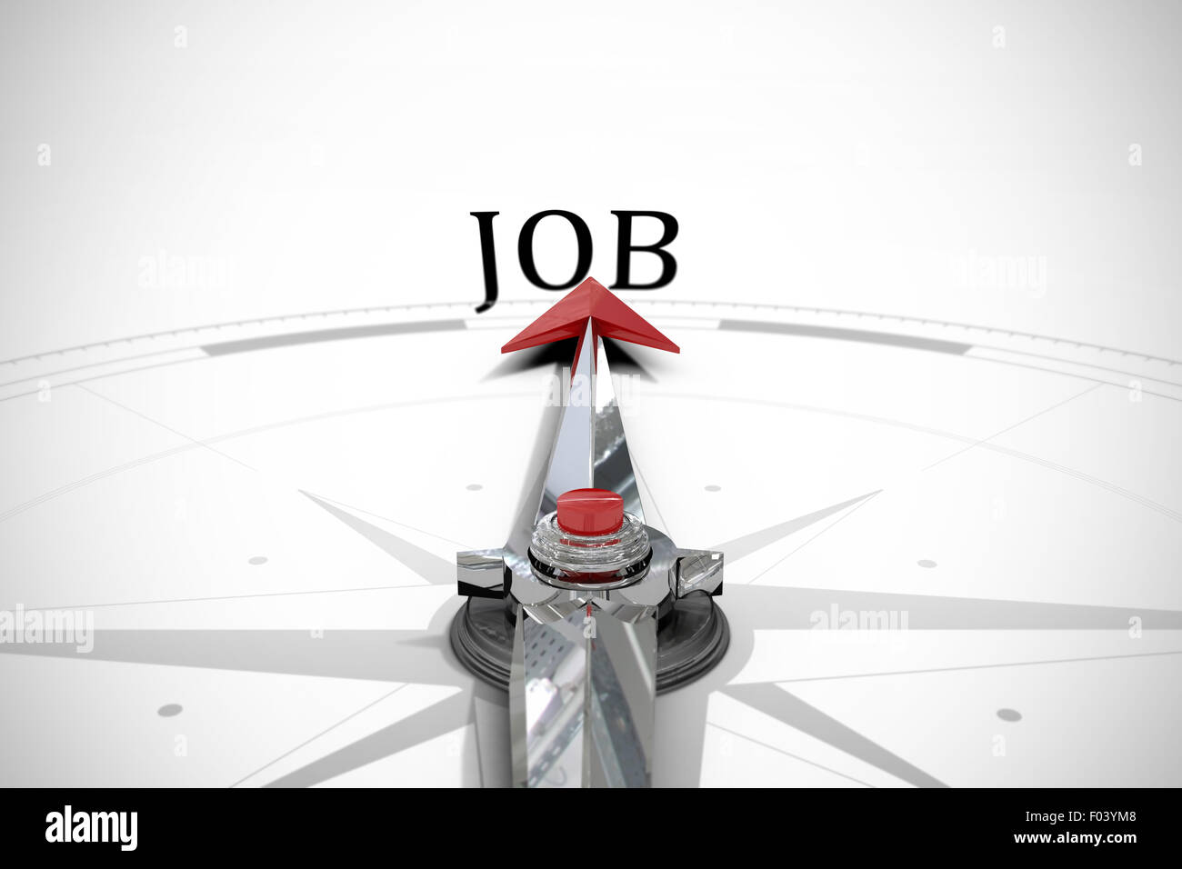 Job against compass arrow Stock Photo Alamy