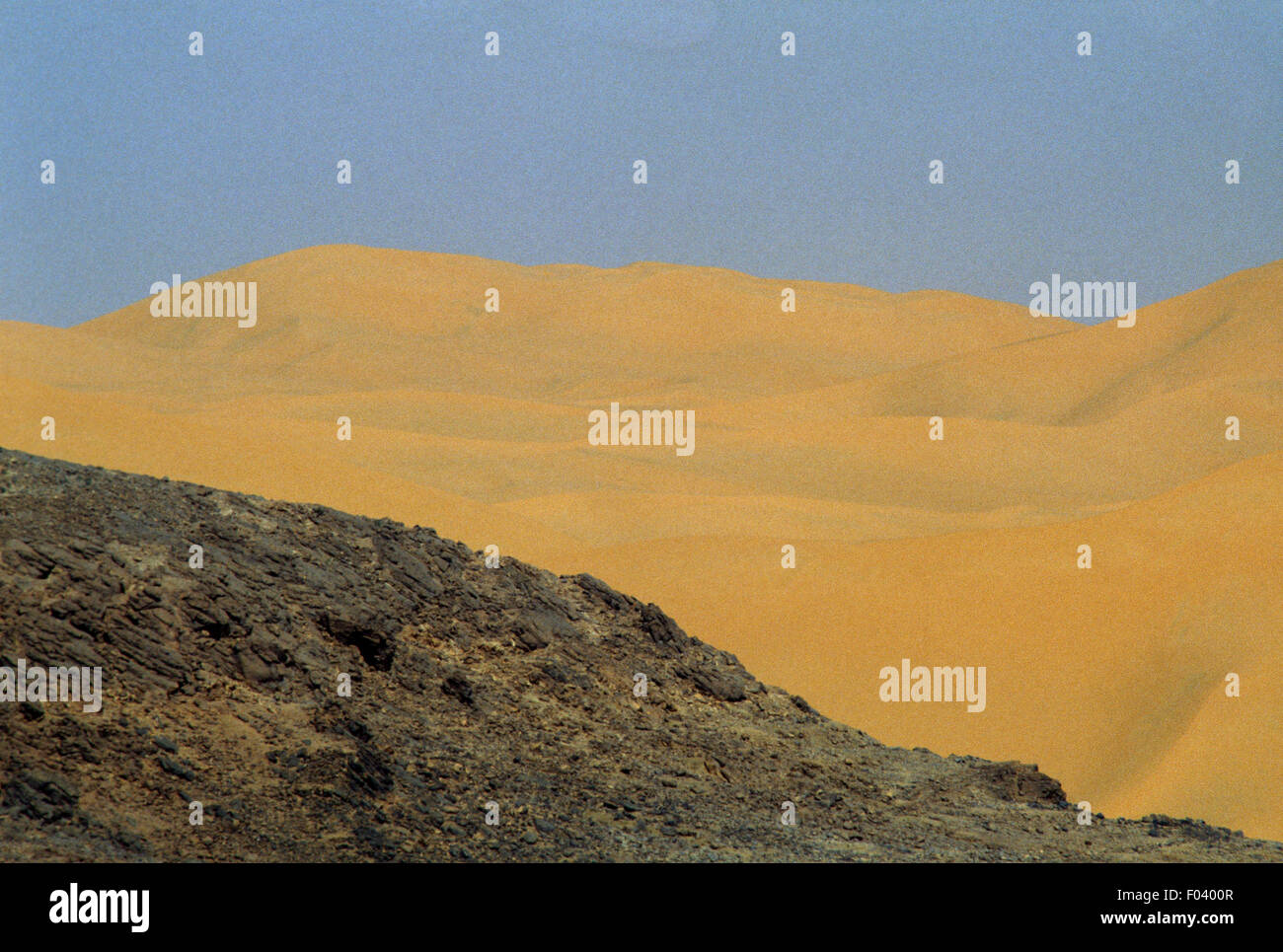 Sand dune, Taghit, Sahara Desert, Algeria. Stock Photo