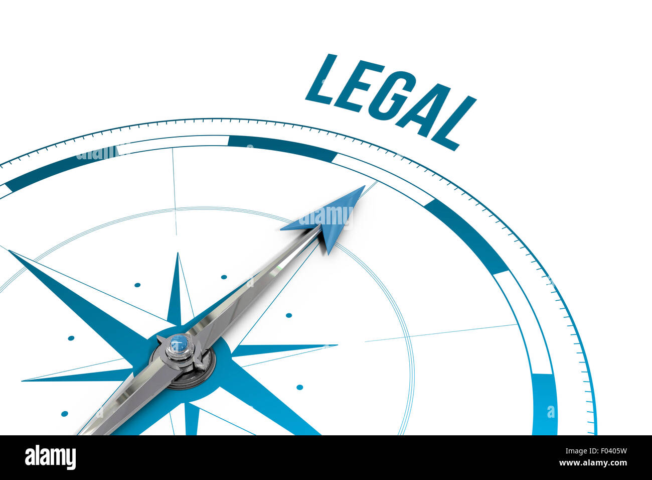 Legal against compass Stock Photo