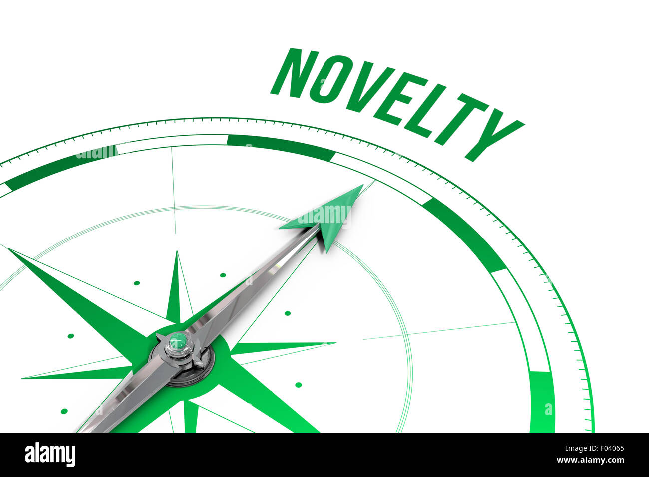 Novelty  against compass Stock Photo