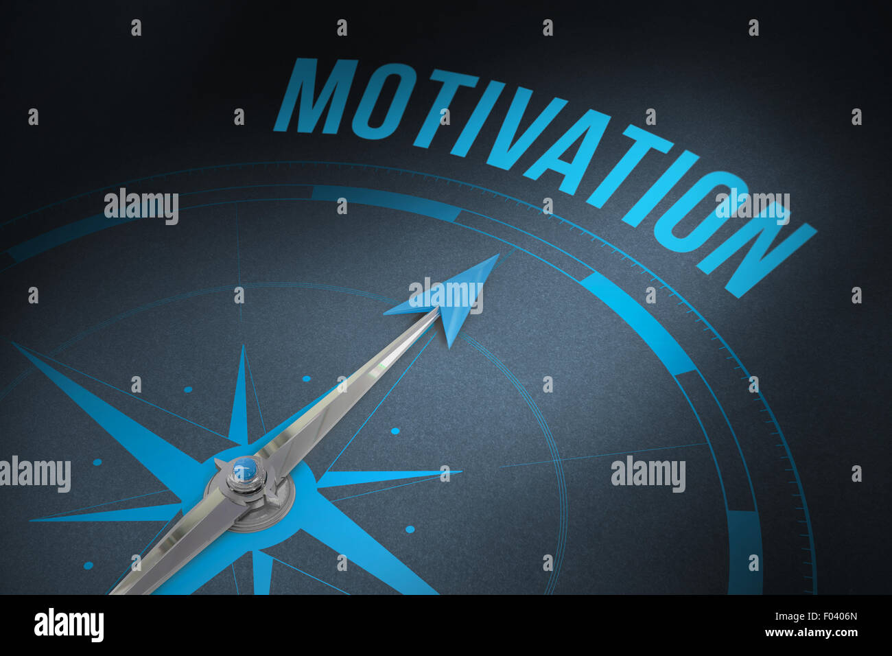 Motivation against grey Stock Photo