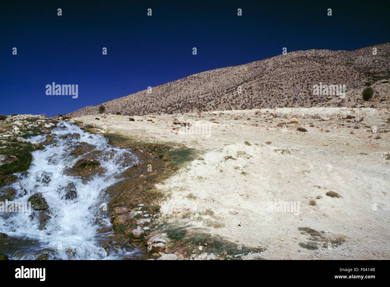 Stream, arid ladscape, Firuzabad, Fars Province, Iran Stock Photo - Alamy