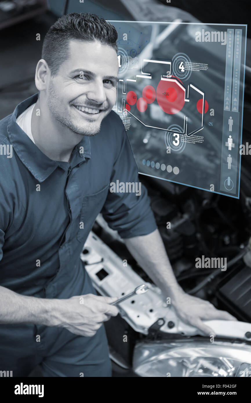 Interface For Engine Composite image of engine interface Stock Photo - Alamy