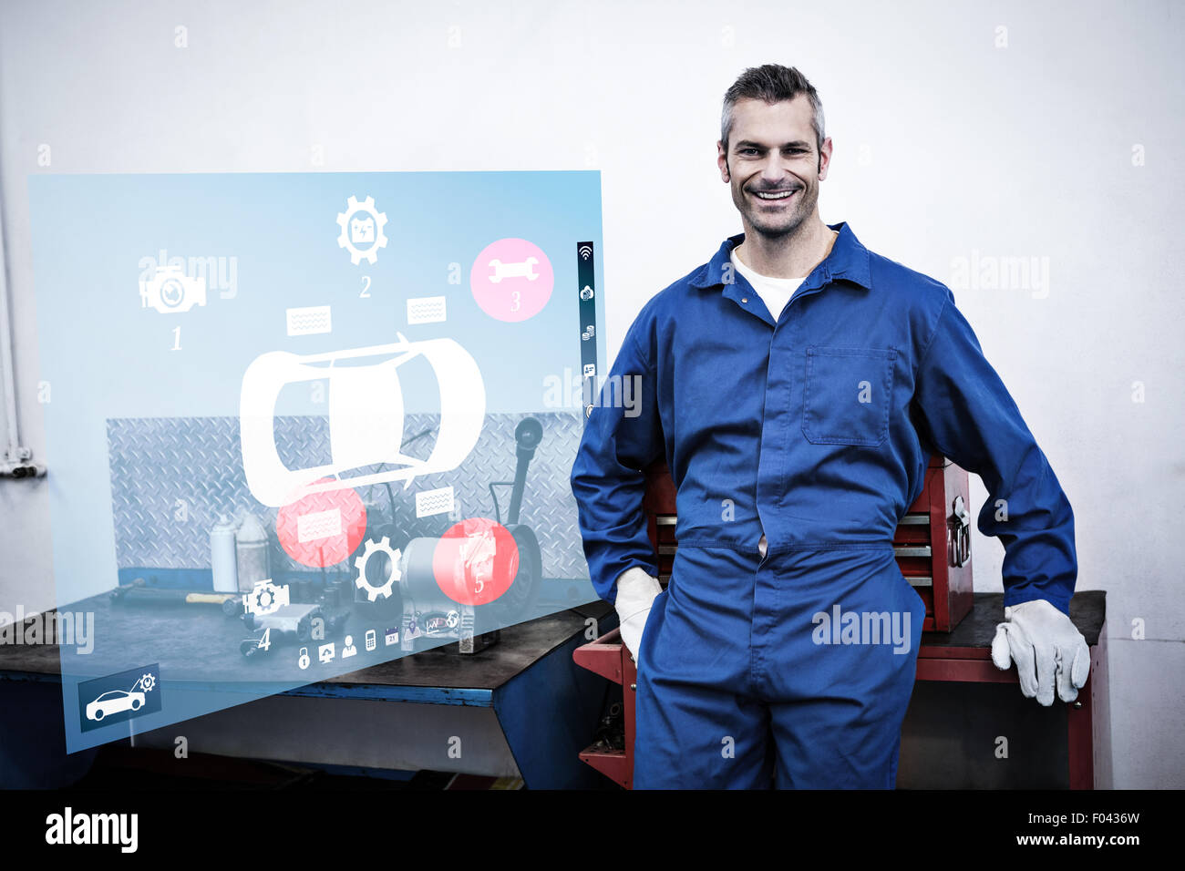 Composite image of engineering interface Stock Photo - Alamy