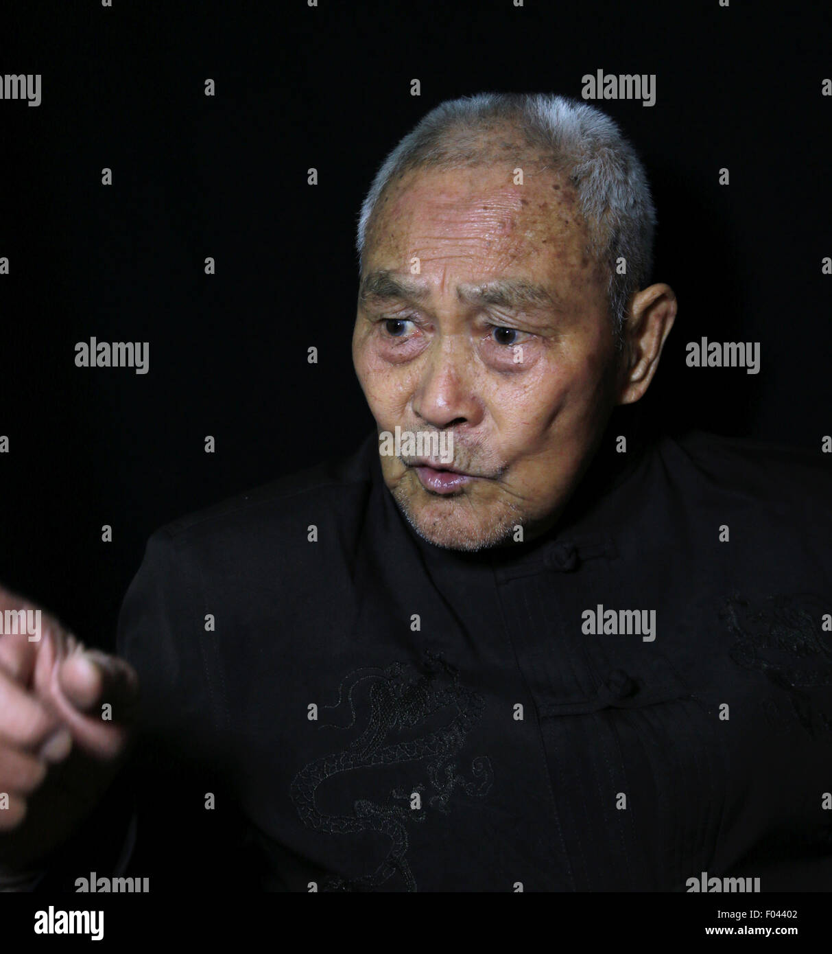 Chn. 25th Mar, 2015. CHINA - March 25 2015: (EDITORIAL USE ONLY. CHINA OUT)(MINIMUM PRICE: 100 USD) Chen Wenzhan: Male, born in 1925 and now lives in Xiamen Fujian. After his father died in 1938, he went to Tongan and joined the 4th Detachment 2nd Group as a refugee. After 2 months, he turned into a second sergenant using 79 type rifle in 4th company 2nd Battalion 3rd Regiment 2nd Brigade 20th Division new Fujian Army, whose height only 10 cm higher than the rifle. Then joined in 1st Squad 1st platoon 7th company 4rd Battalion 120 th regiment 40th division 25th corp National Revolutionary Ar Stock Photo