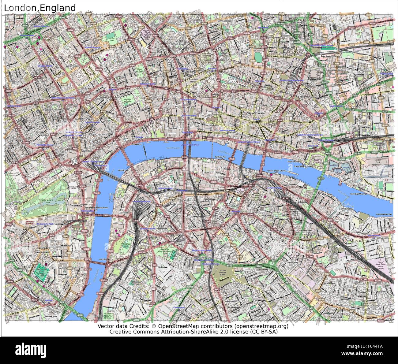 map of london england London England Uk City Map Aerial View Stock Vector Image Art