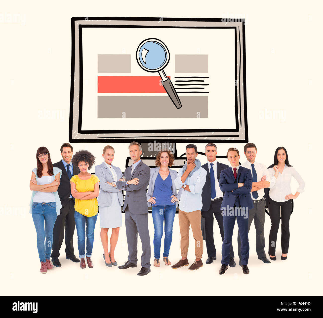 Composite image of business team Stock Photo - Alamy