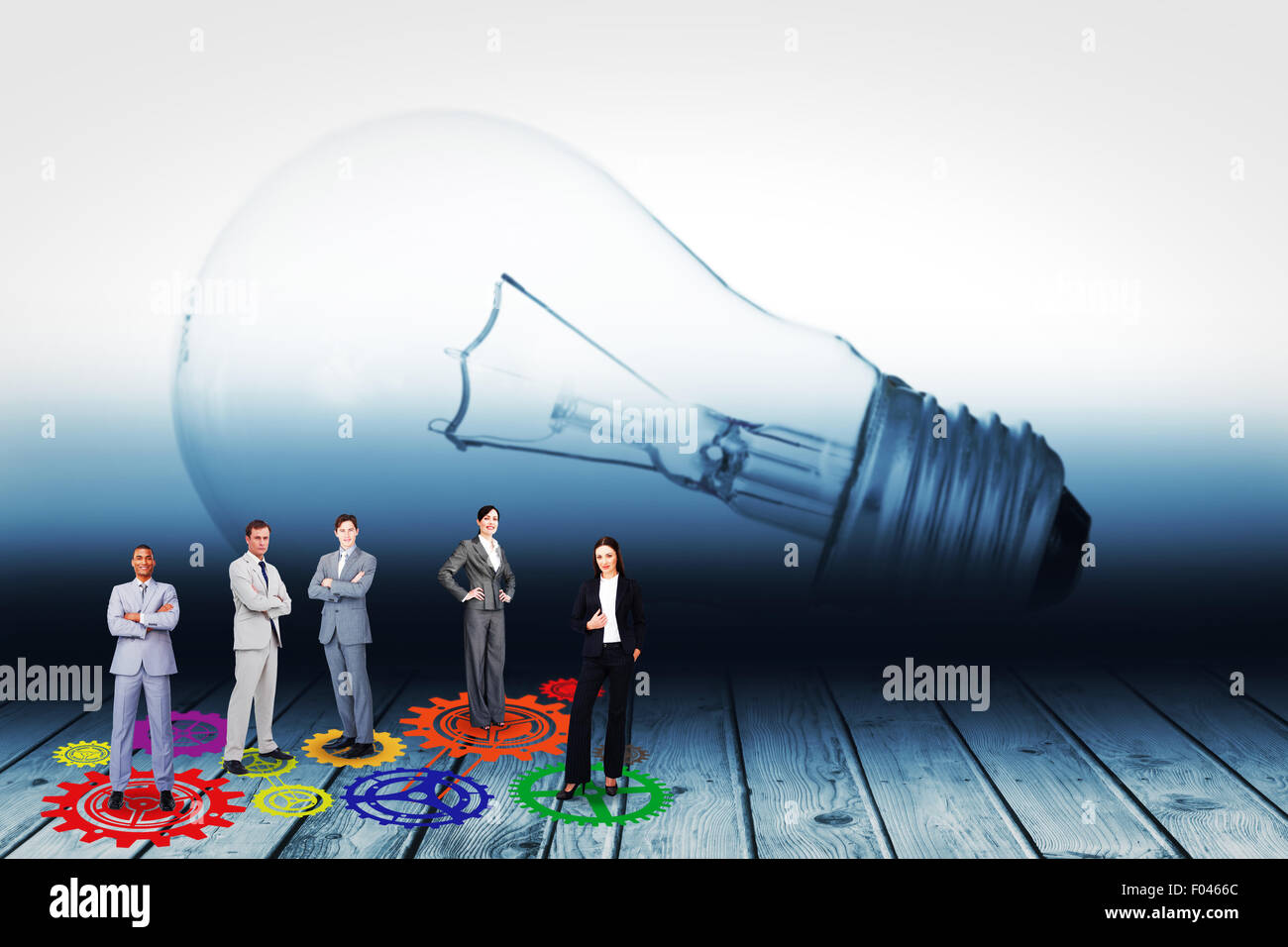 Composite image of business team Stock Photo - Alamy