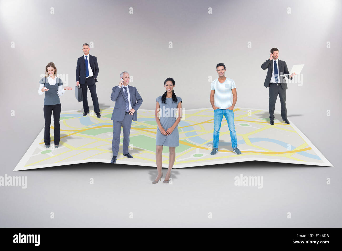 Composite image of business team Stock Photo - Alamy