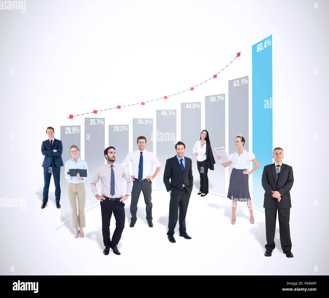 Composite image of business team Stock Photo - Alamy