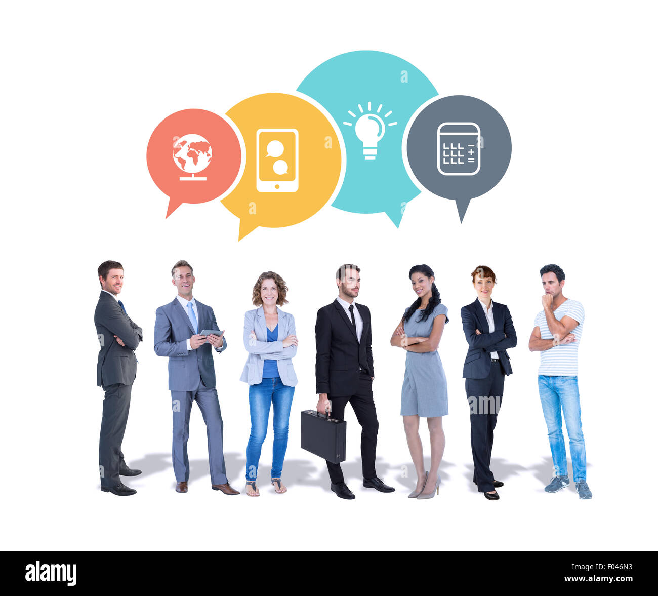 Composite image of business team Stock Photo - Alamy