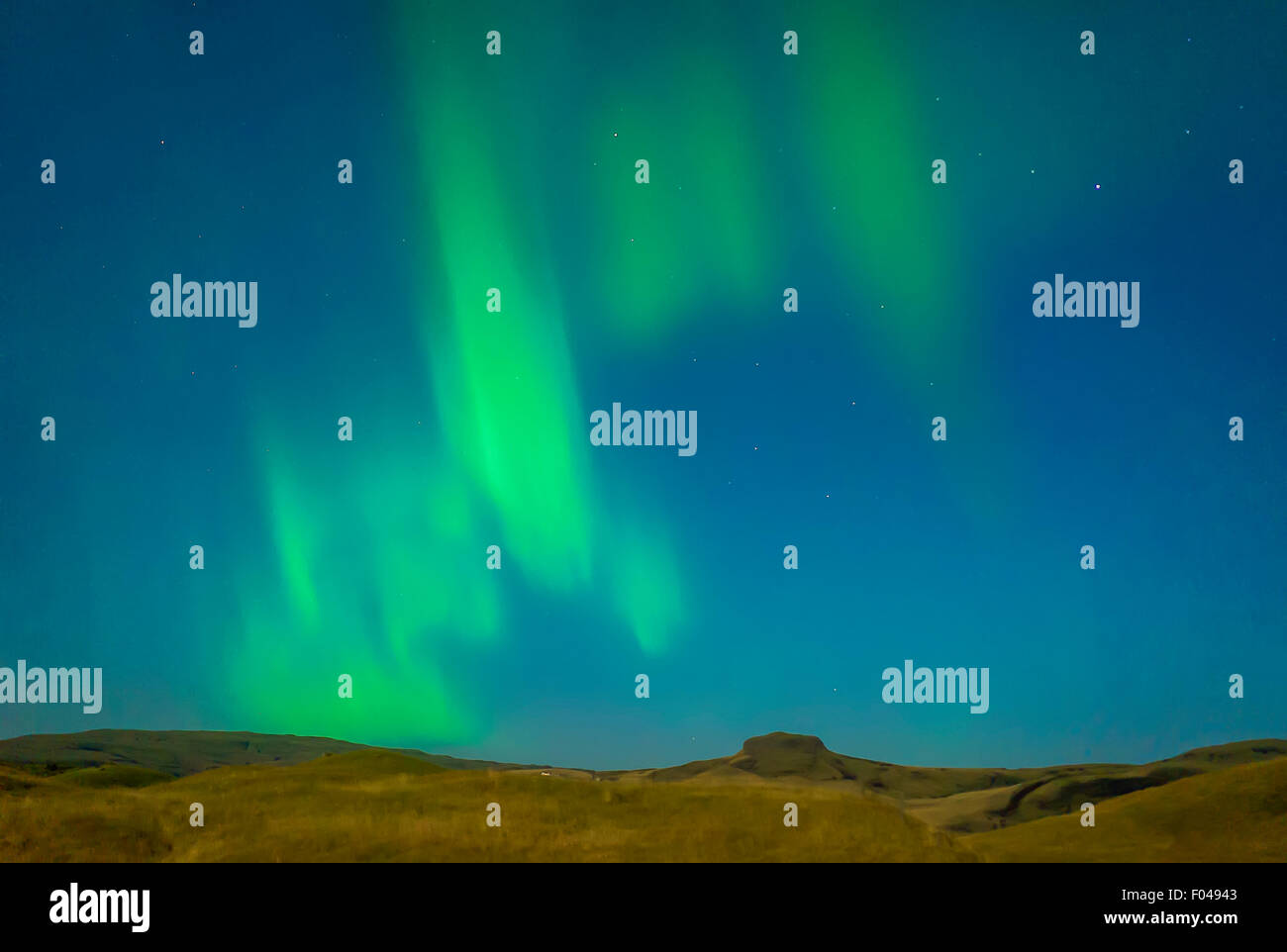 Aurora Borealis or Northern lights, Iceland Stock Photo - Alamy