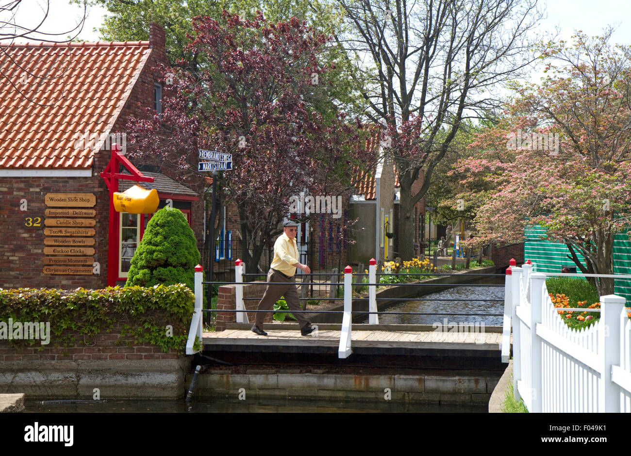 The Dutch Village located in Holland, Michigan, USA. Stock Photo