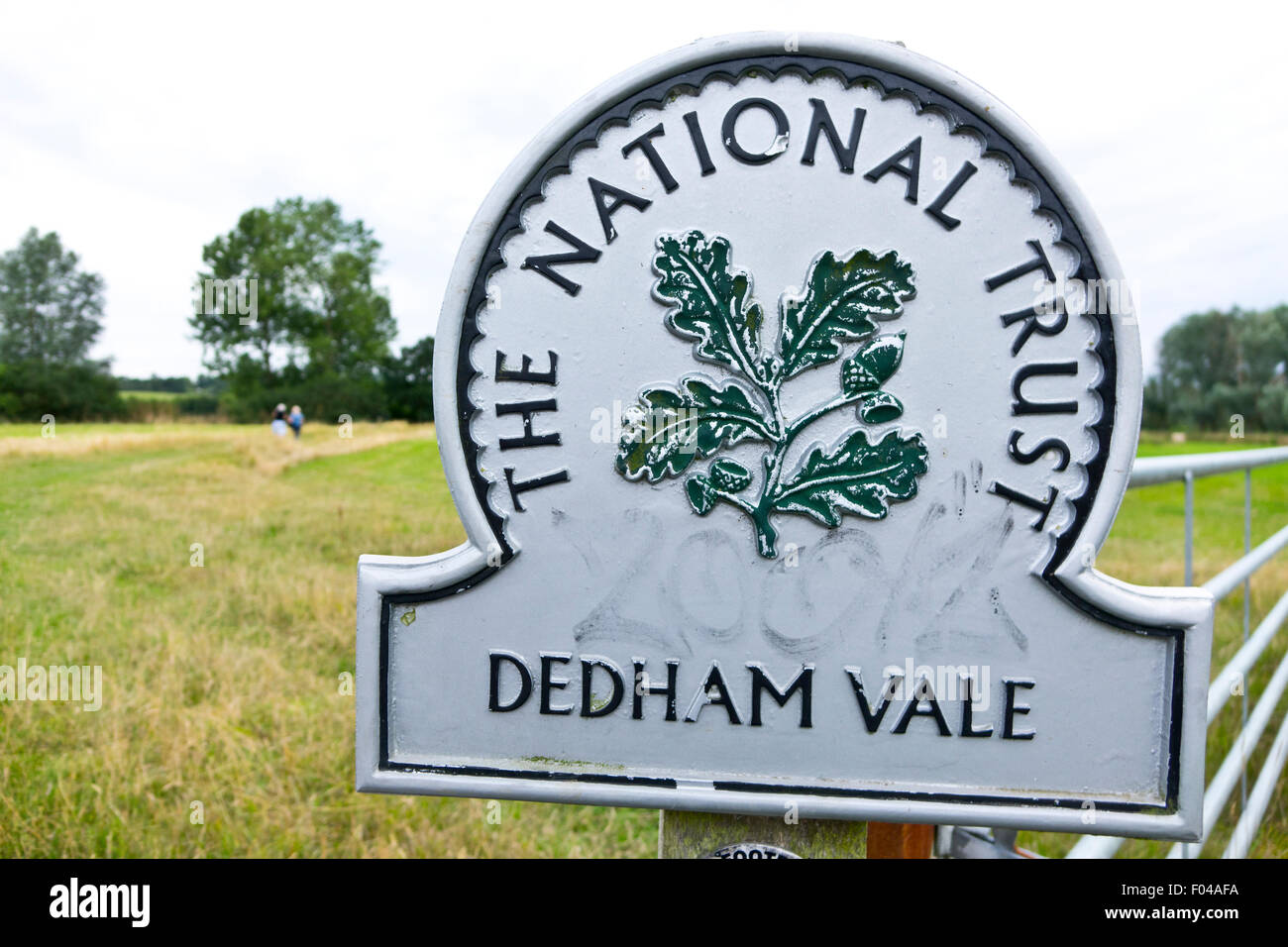 Nation trust  sign Dedham Vale Stock Photo