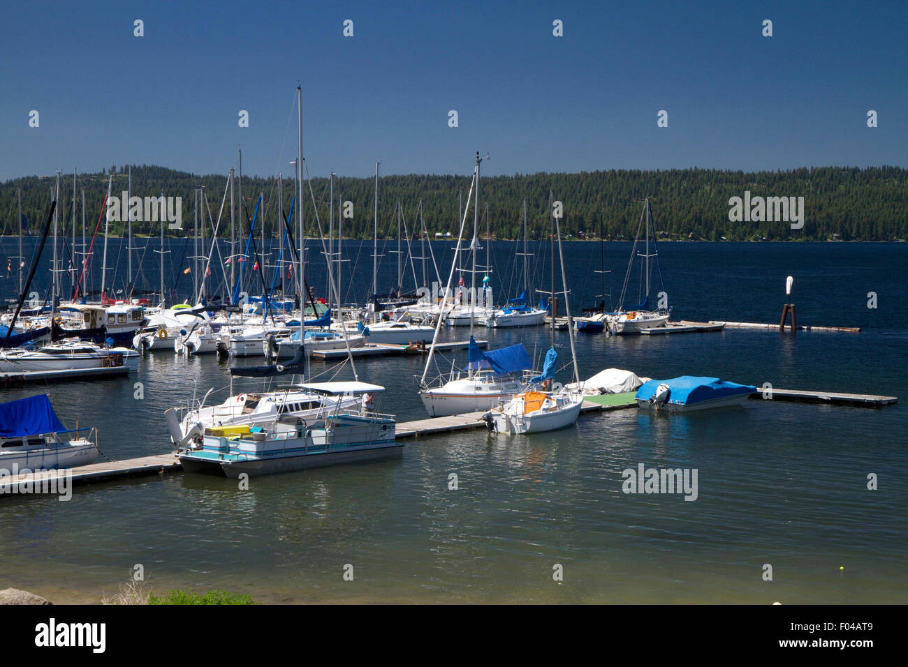 Boat marina at Payette Lake, McCall, Idaho, USA Stock Photo Alamy