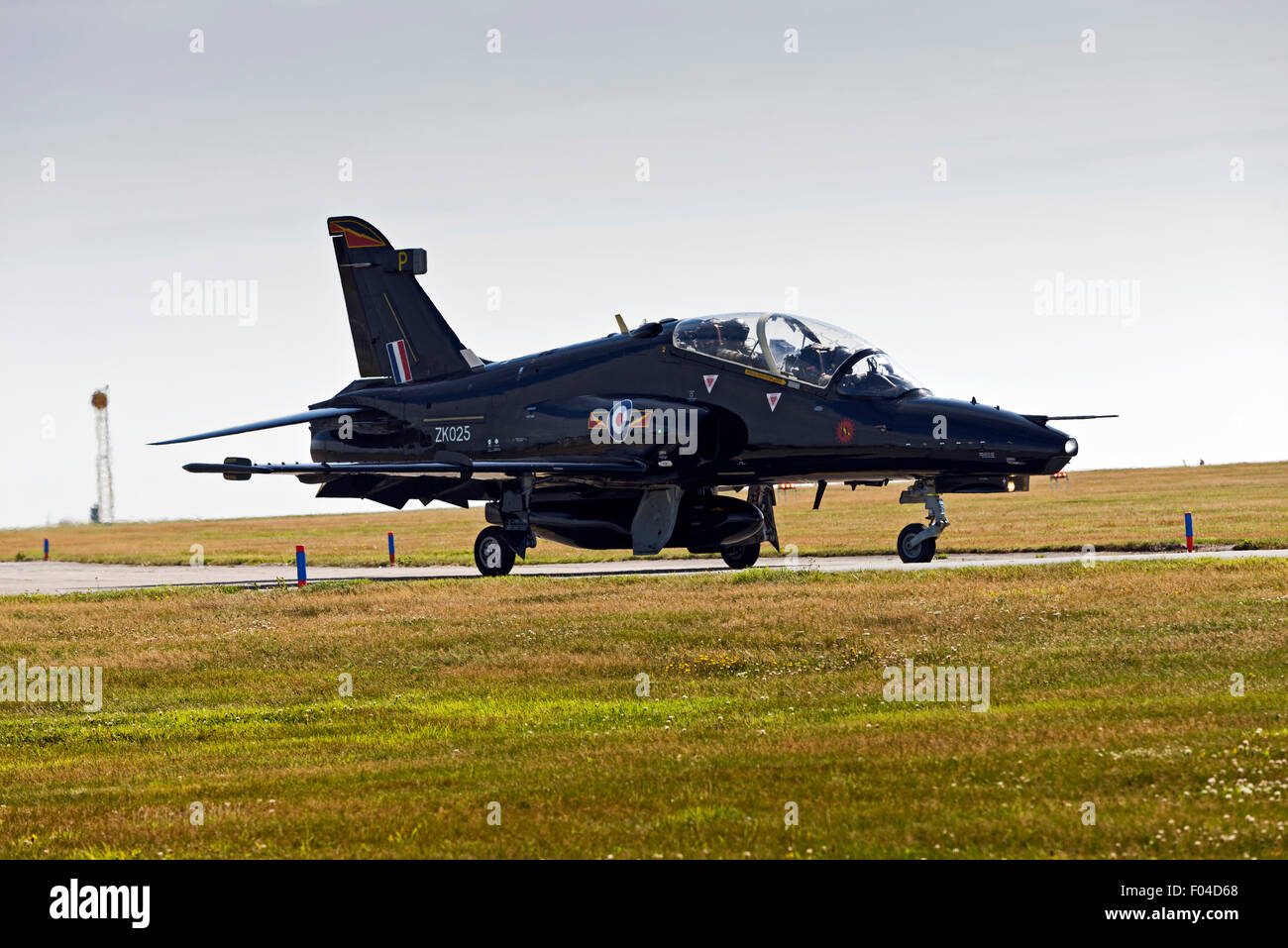 ZK025 Hawk T2 Fast jet  Raf Valley Anglesey North Wales Uk Stock Photo
