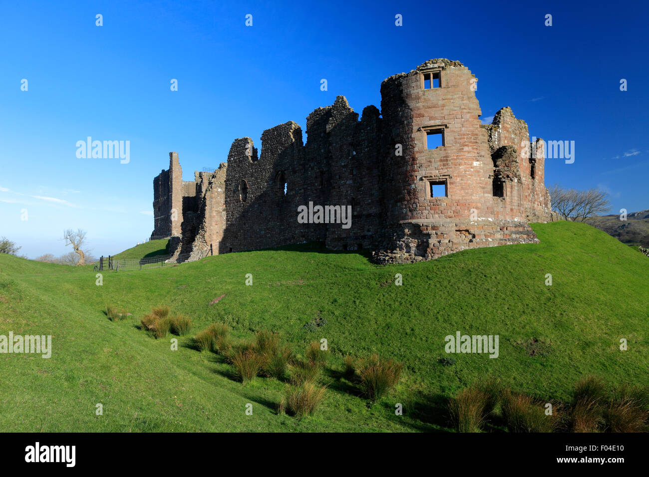 The ruins of Brough Castle, Brough Castle village, Cumbria County