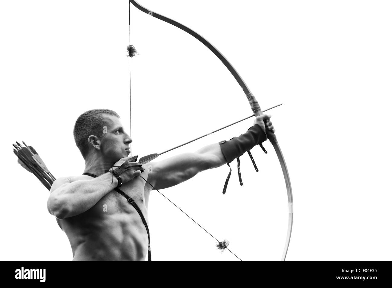 Archery practice Black and White Stock Photos & Images - Alamy