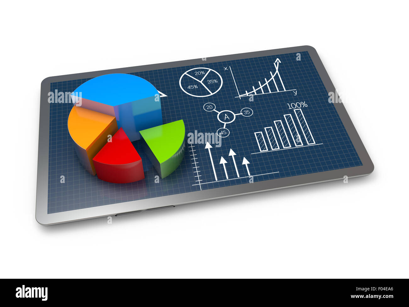Financial pie chart as a concept Stock Photo Alamy