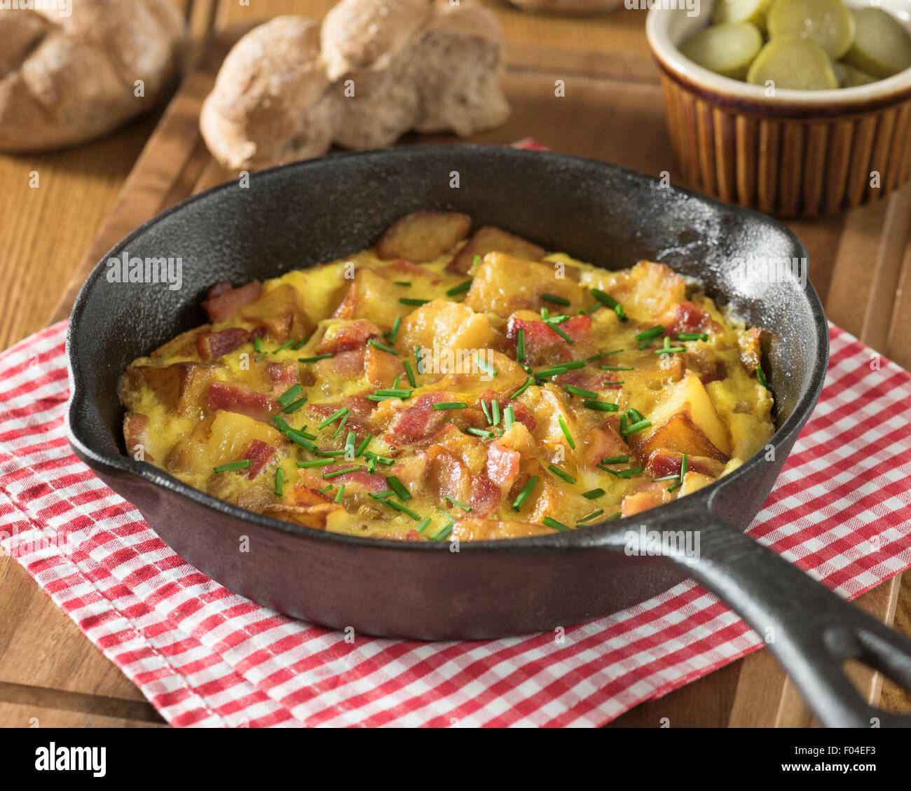 Bauernfrühstück. German farmers&amp;#39; breakfast. Germany Food Stock Photo ...