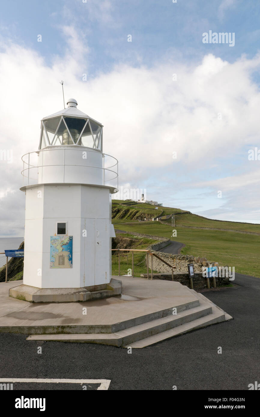 Sumburgh Light house Shetlands. Stock Photo