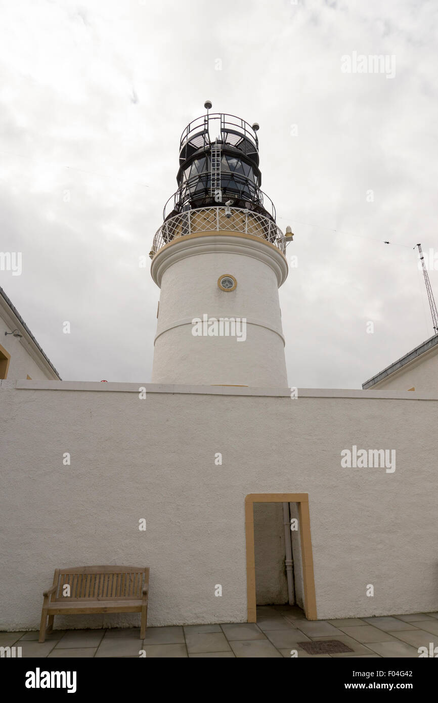 Sumburgh Light house Shetlands. Stock Photo