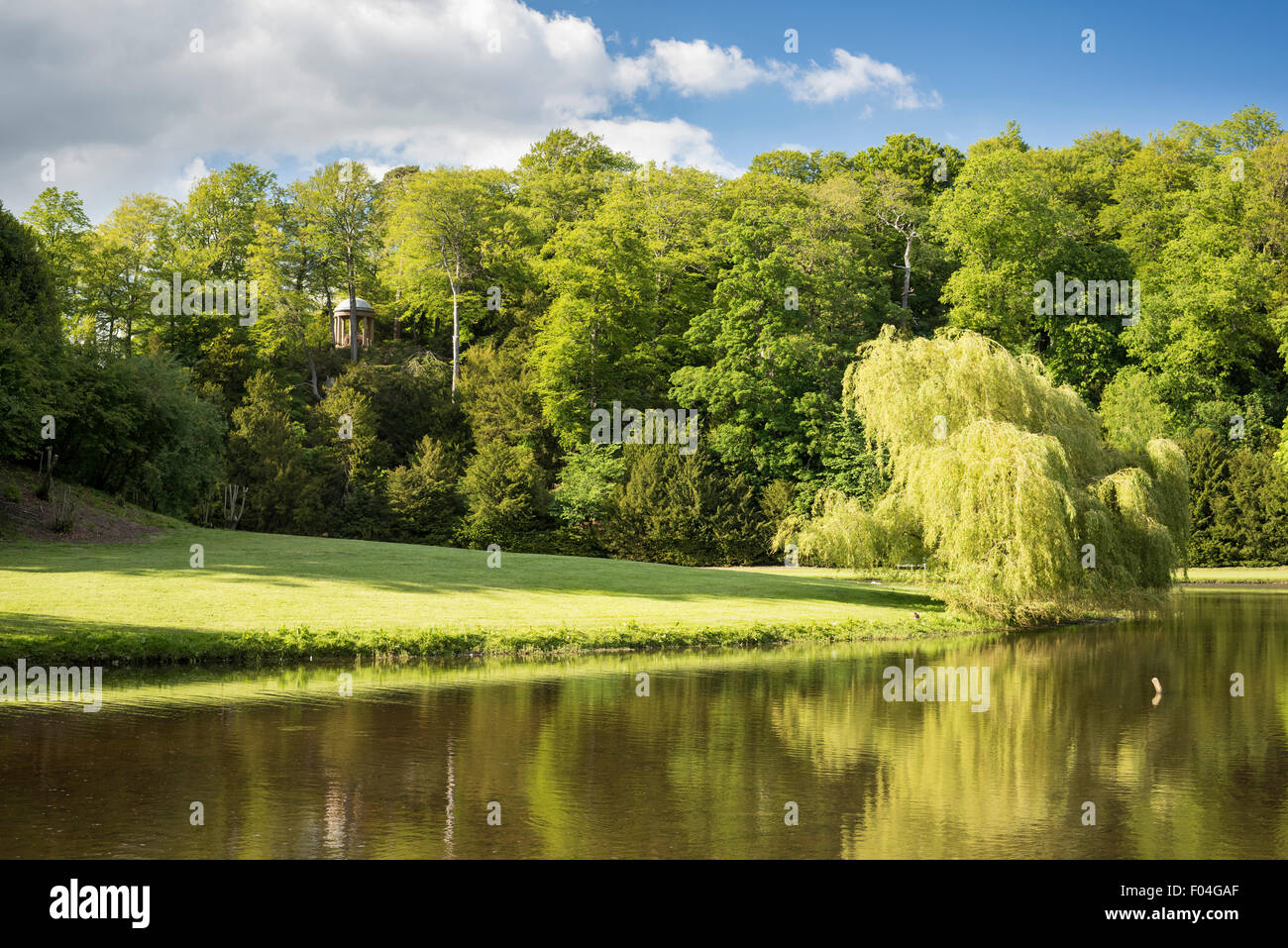 River Skell at Fountains Abbey, North Yorkshire Stock Photo - Alamy