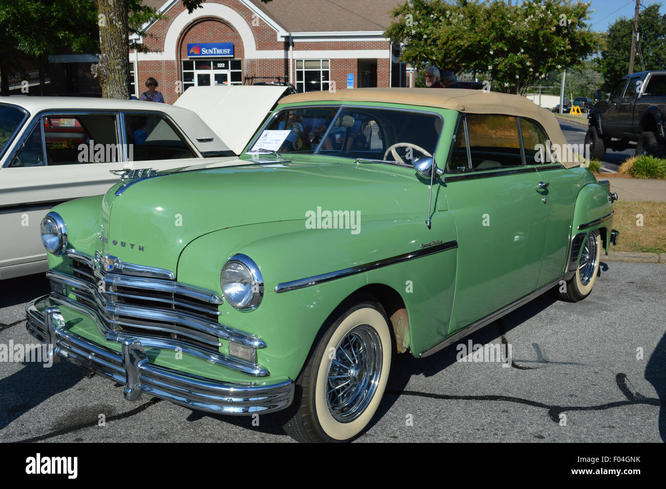 A 1949 Plymouth Convertible Special Deluxe. Stock Photo